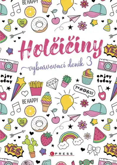 Značkový Holčičiny - Vybarvovací deník 3