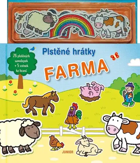 Výprodej Plstěné hrátky Farma + 28 plstěných samolepek a 5 scén ke hraní