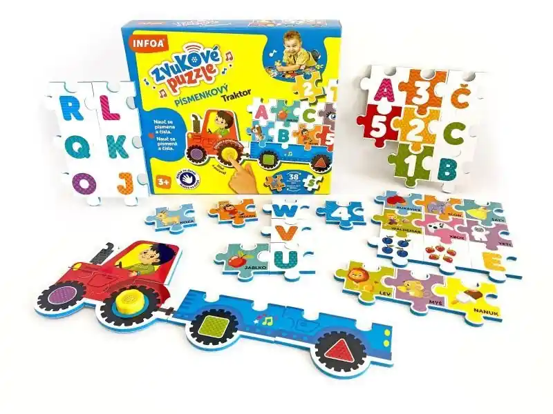 Zvukové puzzle Písmenkový traktor Hit Sezóny