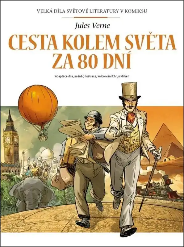 Cesta kolem světa za 80 dní - Velká díla světové literatury v komiksu Koupit Online