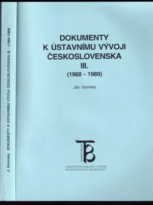 Dokumenty k ústavnímu vývoji Československa Díl 3, 1968-1989. Akční Cena
